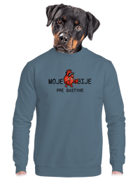 unisex mikina bez kapucne