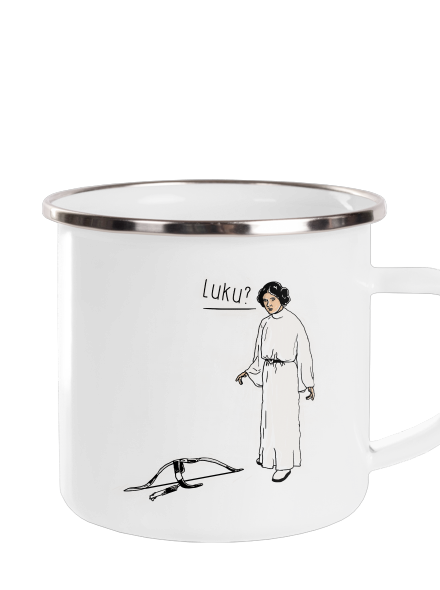 Luke a Leia plecháčik White