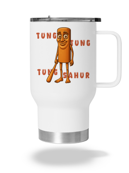 Tung Tung Tung Sahur – Italian Brainrot termohrnček White