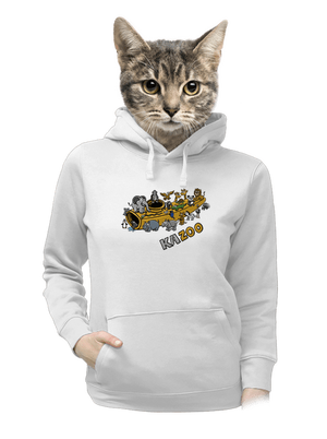 KaZoo dámska mikina klokanka White