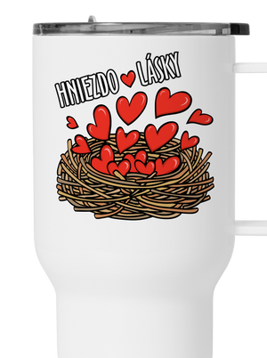 Hniezdo lásky termohrnček White