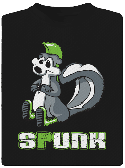 Spunk pánske športové tričko Black