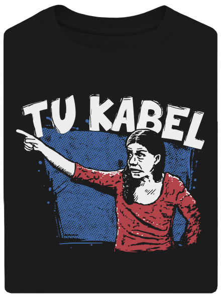 Tukabel unisex tričko oversized Black