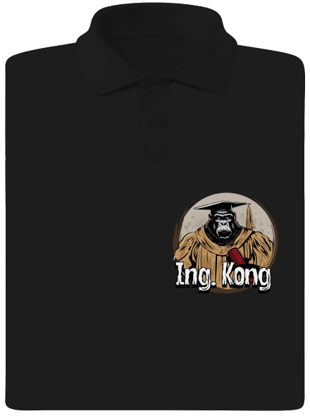 Ing. Kong pánska polokošeľa Black