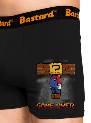 Game Over boxerky Black