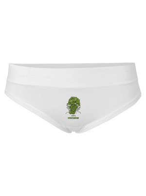100% vegetarián dámske nohavičky White