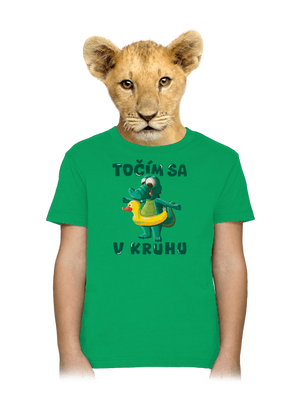 Točím sa v kruhu detské tričko Kelly Green