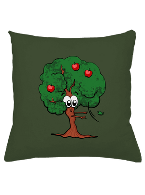 Jablko a jabloň vankúš Olive Green