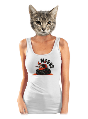 Monster stroller dámske tielko klasické White