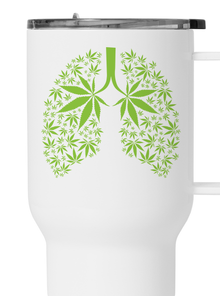 Ganja pľúca termohrnček White