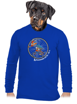 Cyklistický horoskop: Kozorožec pánske dlhý rukáv Royal Blue