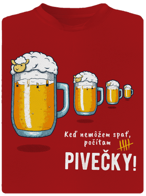 Pivečka pánske športové tričko Red Mal