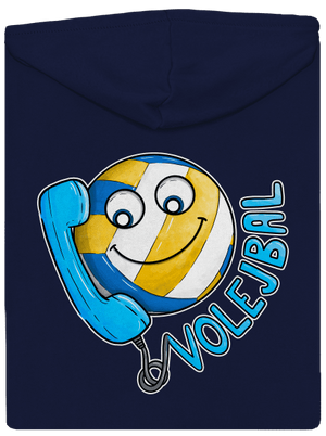 Volejbal pánska mikina na zips Navy