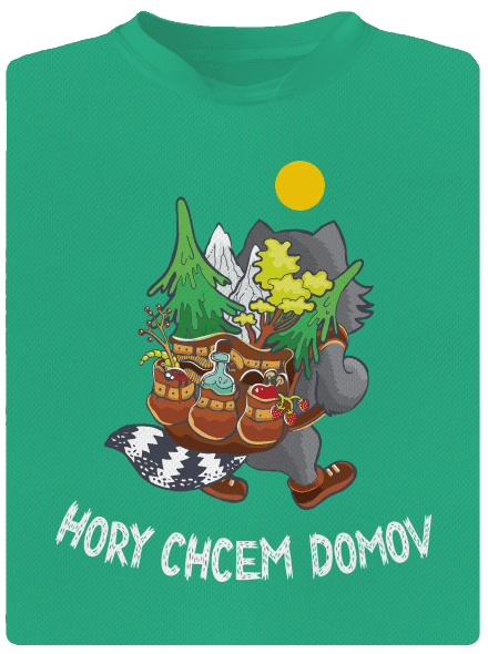 Hory chcem domov pánske športové tričko Mint Mal