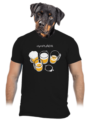 Pijáda pánske tričko Black