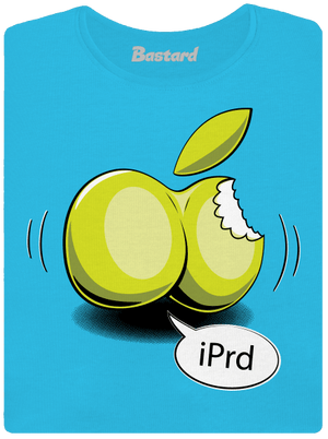 iPrd dámske tričko s lemom Blue Atol