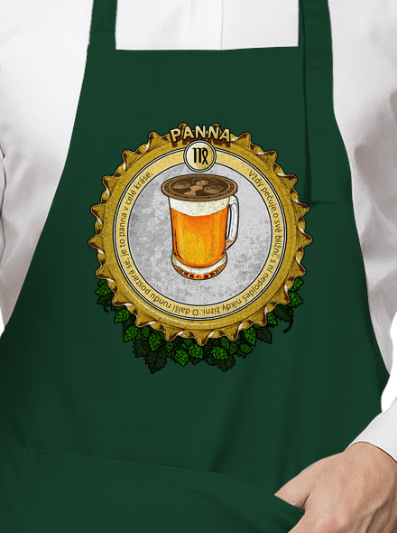 Pivný horoskop: Panna zástera Bottle Green