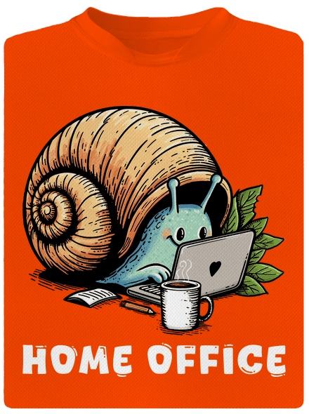 Slimákov home office pánske športové tričko Neon Orange