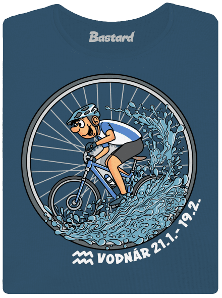 Cyklistický horoskop: Vodnár dámske tričko prémium Petrol Blue