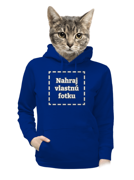 Vlastná potlač dámska mikina klokanka Royal Blue Mal