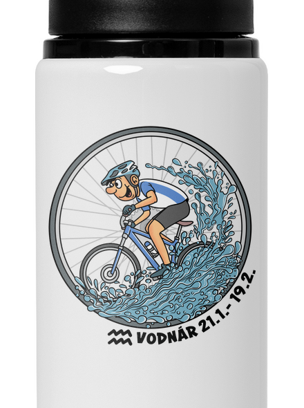 Cyklistický horoskop: Vodnár flaša na vodu White