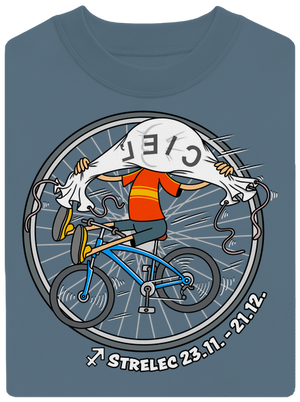 Cyklistický horoskop: Strelec unisex mikina bez kapucne Nordic Blue