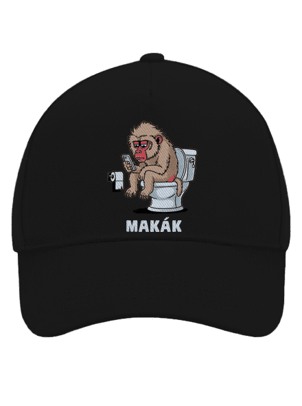 Makák šiltovka baseballka Black
