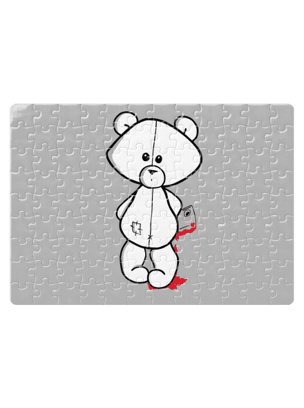 Méďa zabijak puzzle White
