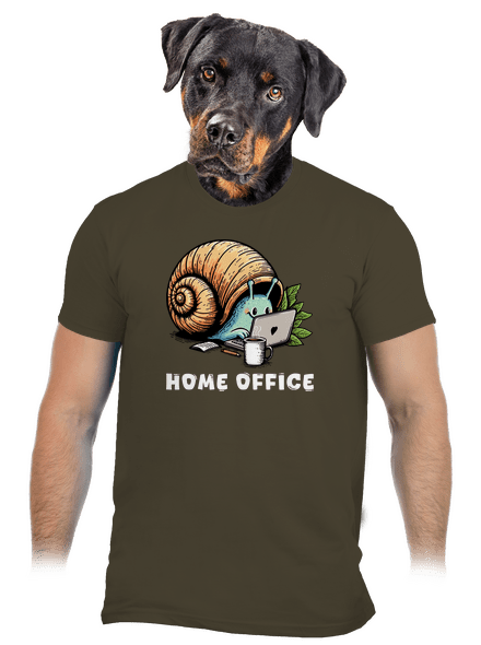 Slimákov home office pánske tričko Urban Khaki