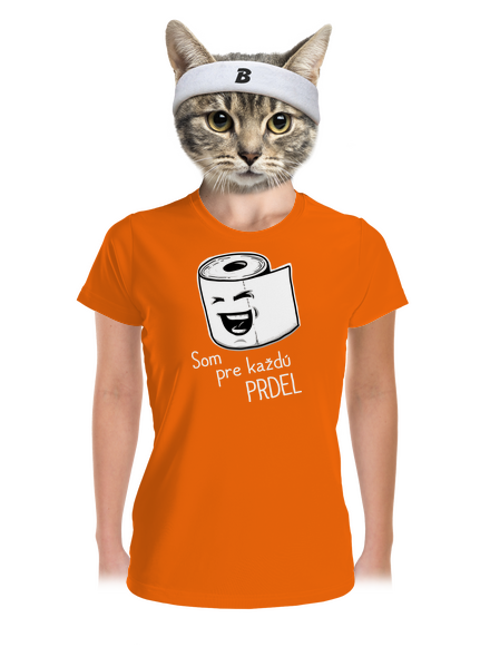 Prdel dámske športové tričko Neon Orange