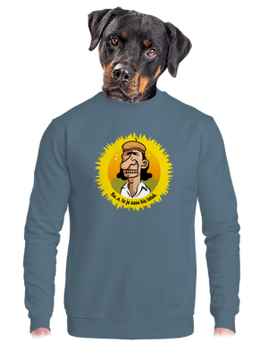 unisex mikina bez kapucne