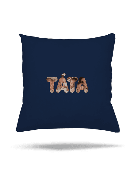 Nápis ocko z vlastných fotiek vankúš Dark Navy