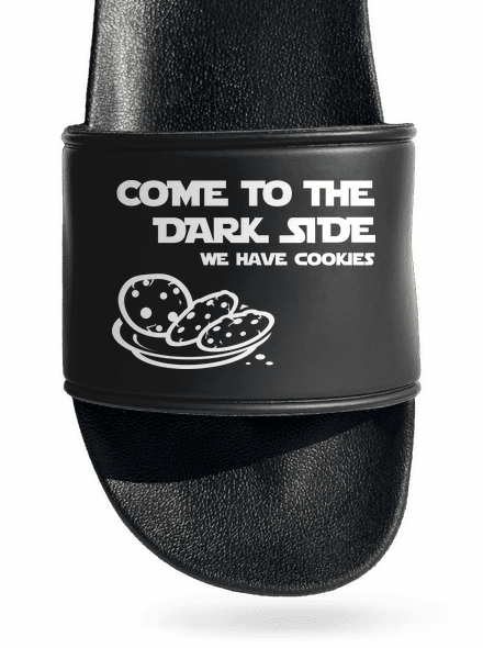 Come to the dark side šľapky Black