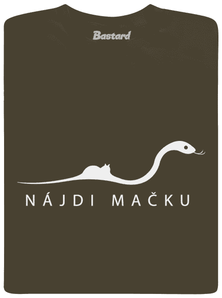Nájdi mačku pánske tričko Urban Khaki