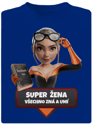 Super mama pánske športové tričko Royal Blue Mal