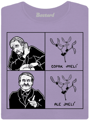 Cimrman: Copak jmelí dámske tričko s lemom Lavender