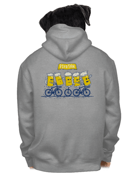 Pivotón pánska mikina na zips Light Melange