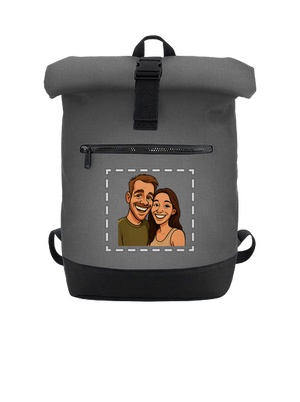 Karikatúra z vlastnej fotky batoh Grey Marl