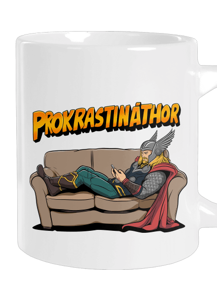 Prokrastináthor veľký hrnček White