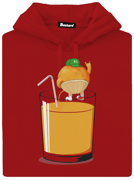 Opitý pomaranč dámska mikina klokanka Red Mal