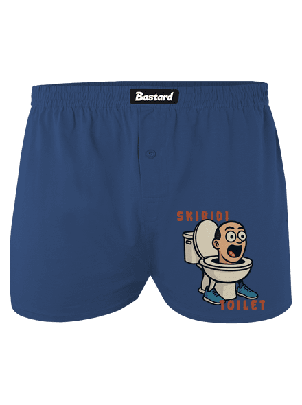 Skibidi Toilet pánske trenky Blue