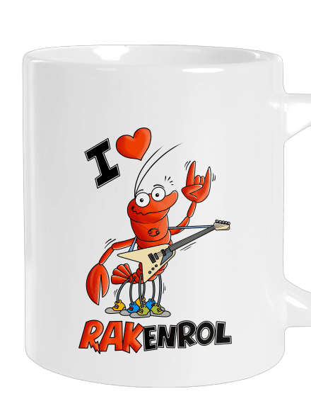 Rakenrol veľký hrnček White