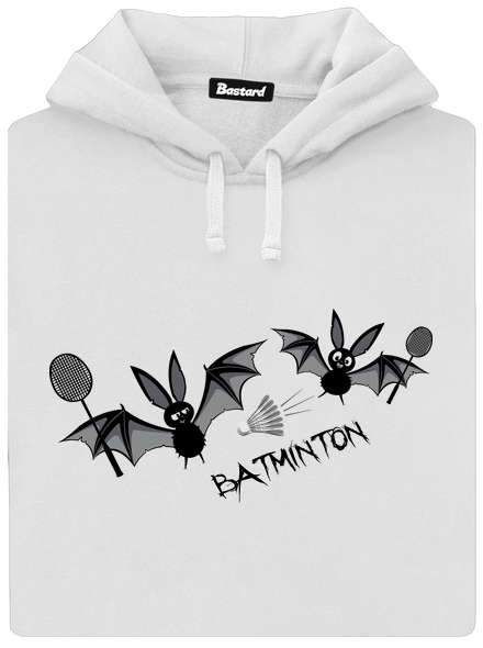 Batminton dámska mikina klokanka White