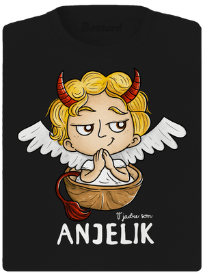Anjelik dámske športové tričko Black