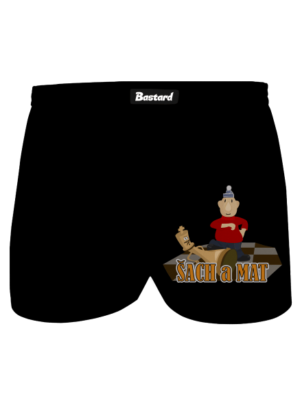Šach a Mat pánske trenky Black