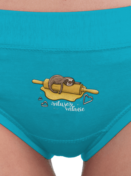 Milujem váľanie dámske nohavičky Turquoise