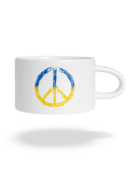 Ukrajina - Peace hrnček makronka White