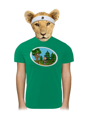 Stretnutie s medveďom detské športové tričko Kelly Green Mal
