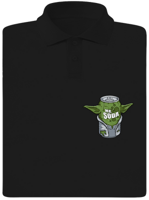 Mr. Sóda pánska polokošeľa Black