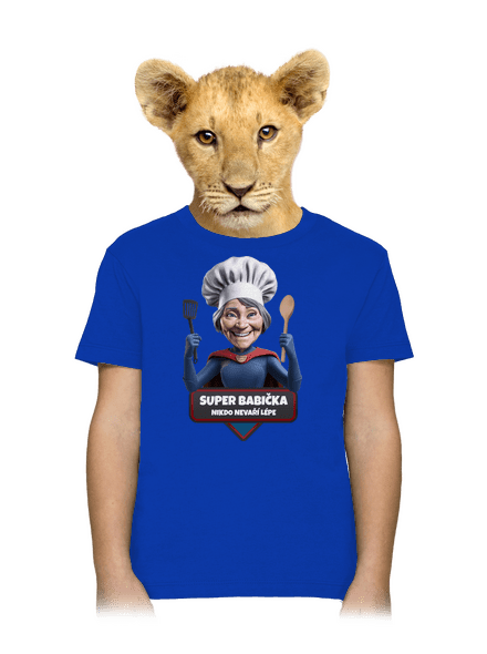 Super babička detské tričko Royal Blue
